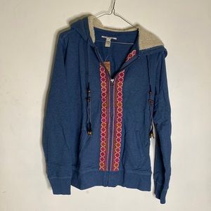 Lucky Brand zip hoodie with Sherpa hood